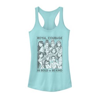Juniors' Disney Princess Group "Royal Courage Be Bold Be Kind" Tank Top