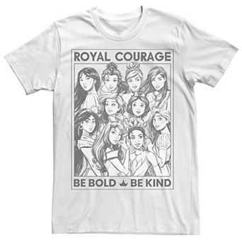 Juniors' Disney Princess Group "Royal Courage Be Bold Be Kind" Tee
