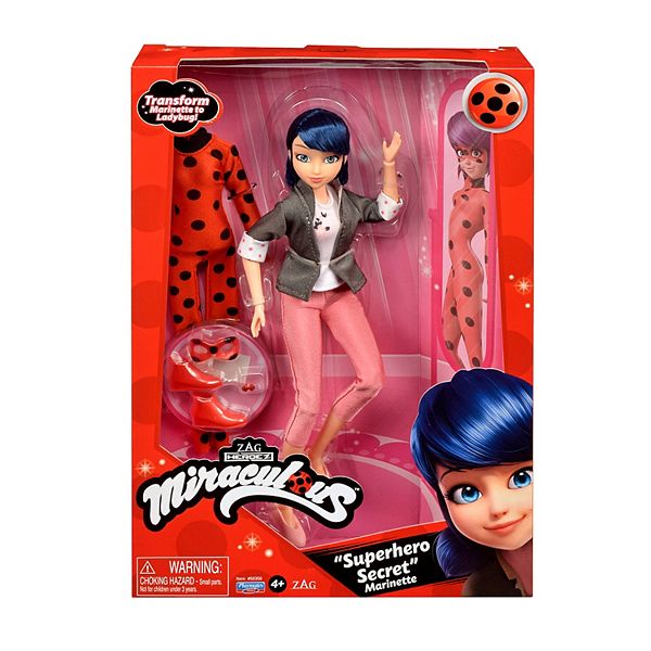 Miraculous: Tales of Ladybug & Cat Noir Super Hero Secret Marinette Fashion  Doll