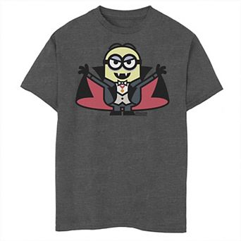 Boys 6-20 Despicable Me Minions Dracula Halloween Monster Tee