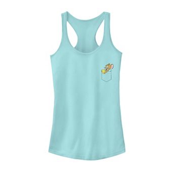 Juniors' Tom And Jerry Pocket Jerry Racerback Tank Top