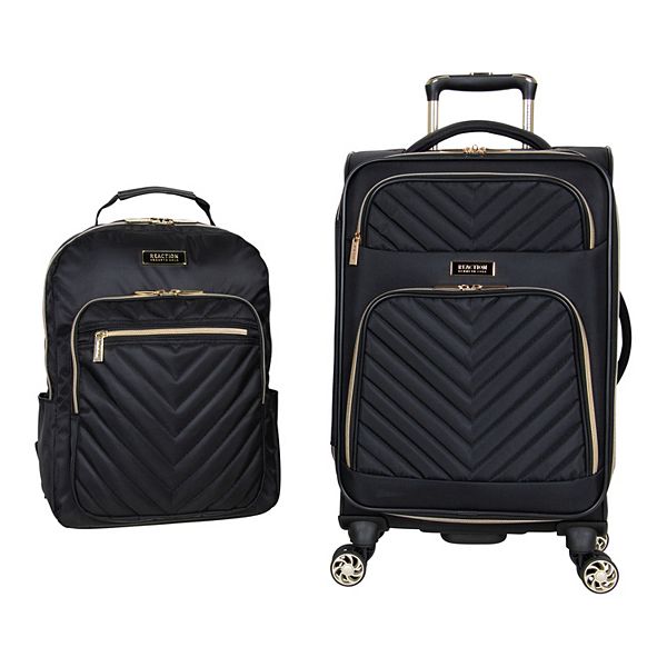 Kenneth Cole Reaction Chelsea 2 Piece Softside Spinner Luggage and Laptop Backpack Set