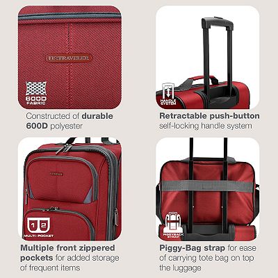 US Traveler Forza 2-Piece Expandable Softside Luggage Set