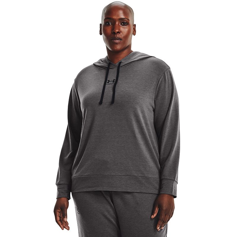 Plus Size Under Armour Rival French-Terry Fleece Hoodie, Womens, Size: 1XL
