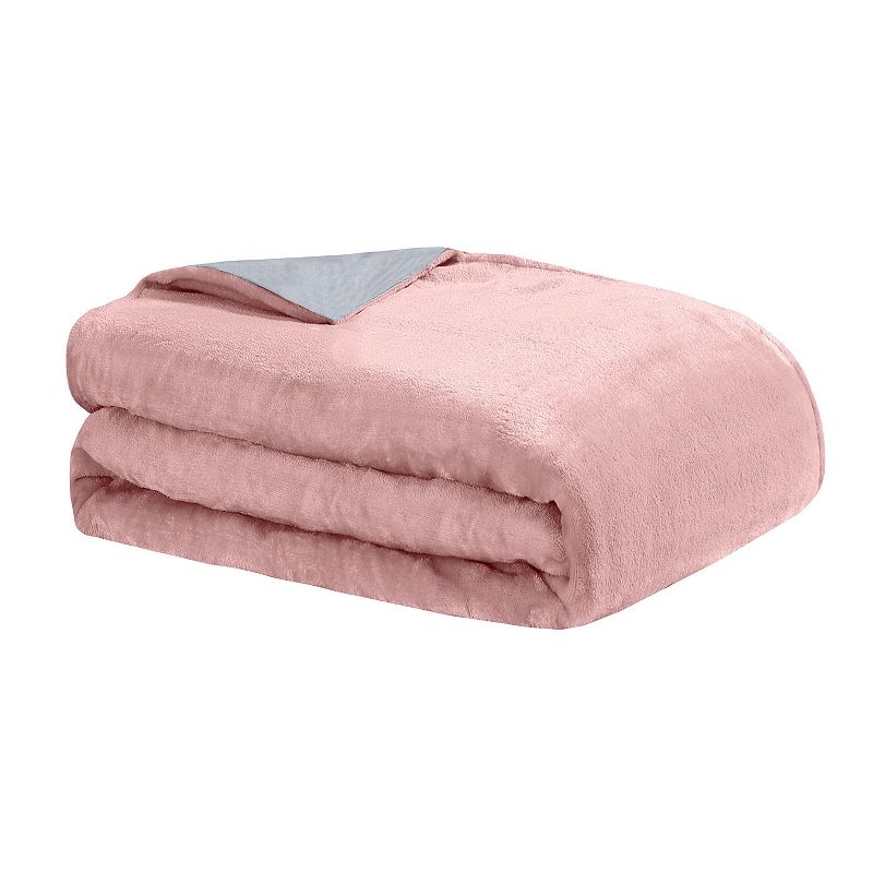 DreamLab Crystal 15-lb. Reversible Cooling Weighted Blanket with Removable Cover, Pink