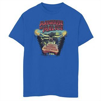 Boys 8-20 Looney Tunes Halloween Bugs Madhouse Of Malice Hare Raising Tee