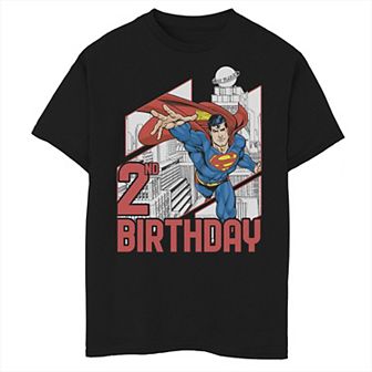 Boys 8-20 DC Comics Superman 2nd Birthday Graphic Tee