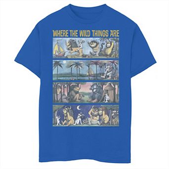 Boys 6-20 Where The Wild Things Are Storybook Panels Graphic Tee