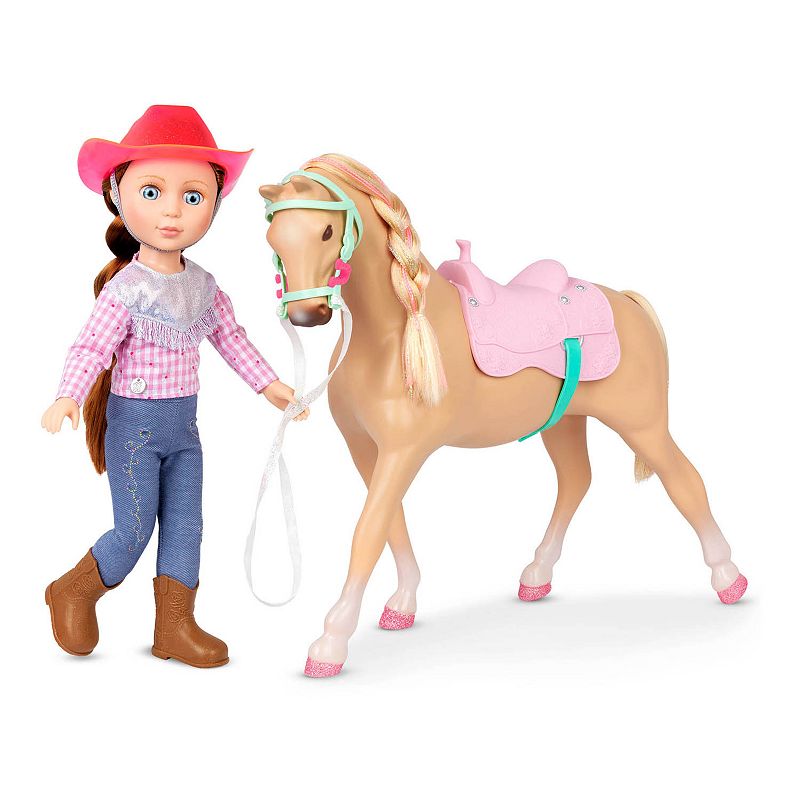 Glitter Girls Jaime & Jumper Horse and Rider Figures Playset, Multicolor