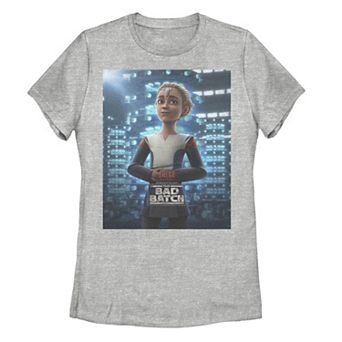 Juniors' Star Wars The Bad Batch Omega Poster Graphic Tee