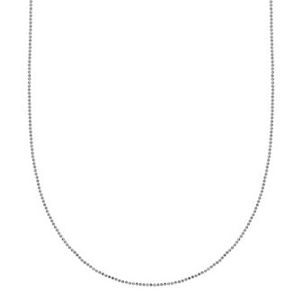PRIMROSE Sterling Silver Polished Bead Chain Necklace