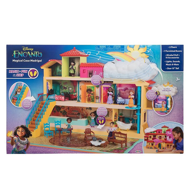 Disneys Encanto Magical Casa Madrigal Dollhouse Playset, Multicolor
