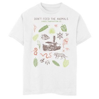Disney's Jungle Cruise Boys 6-20 Don't Feed The Animals Collage Tee