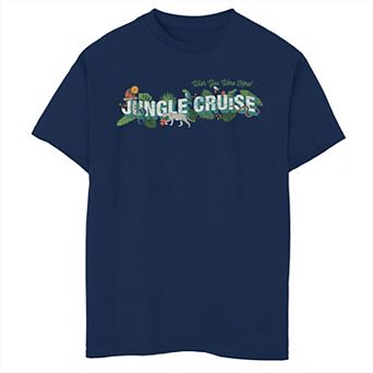 Disney's Jungle Cruise Boys 6-20 Wish You Were Here Logo Tee