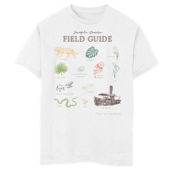 Disney's Jungle Cruise Boys 8-20 Field Guide Poster Tee