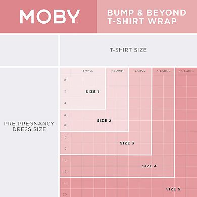 MOBY Wrap Bump & Beyond T-Shirt Wrap Baby Carrier