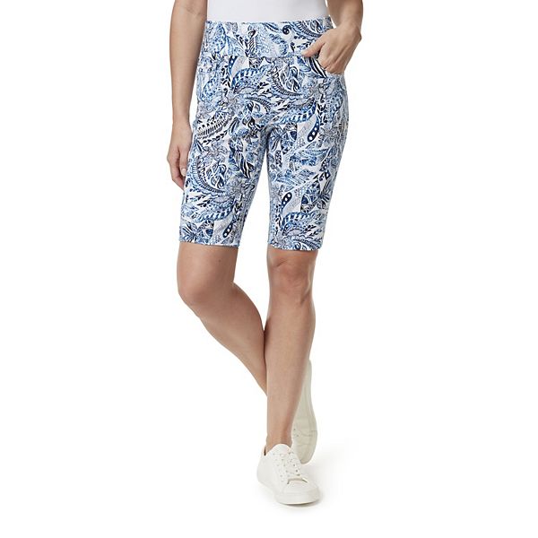 Women's Gloria Vanderbilt Amanda Pull-On Bermuda Shorts - Stamp Vintage White (14)