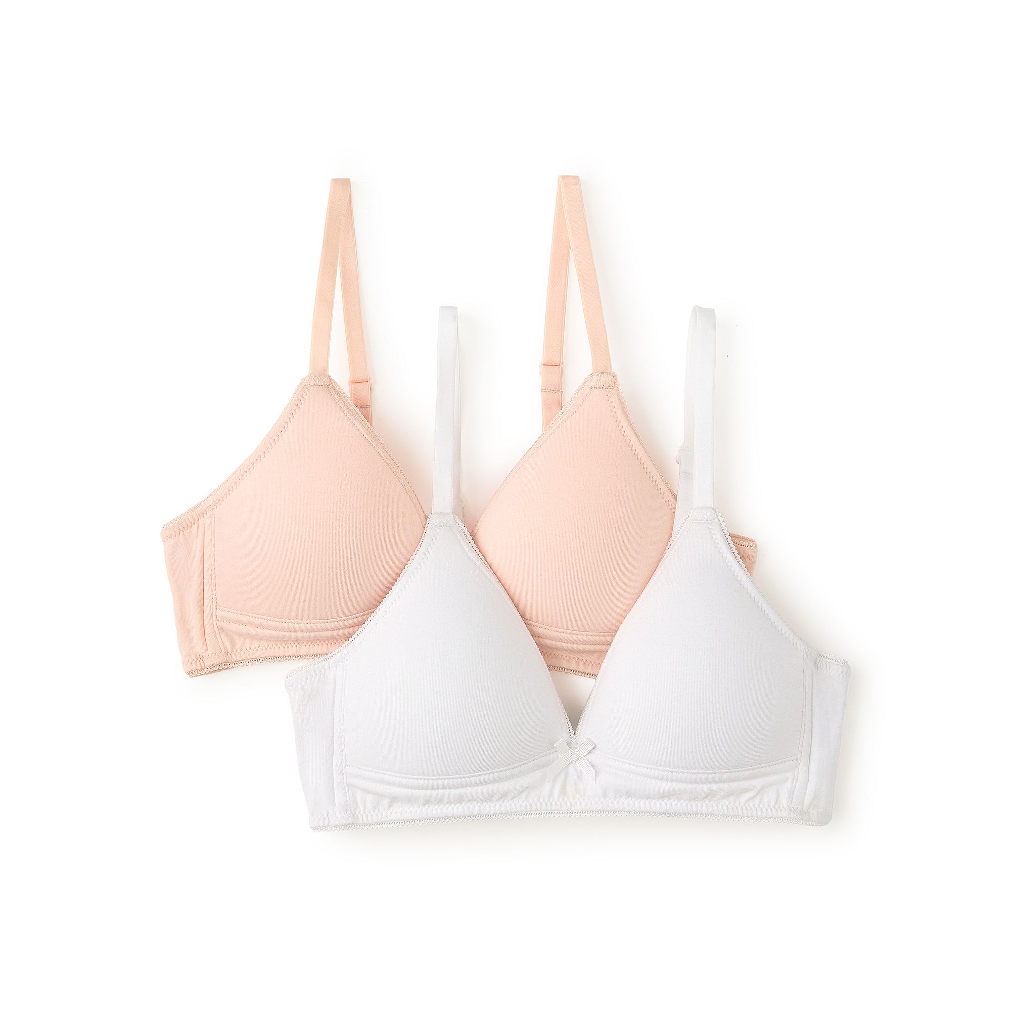 Girls SO® 2-Pack Wire Free Bras, Girls, Size: 32 A, Blush