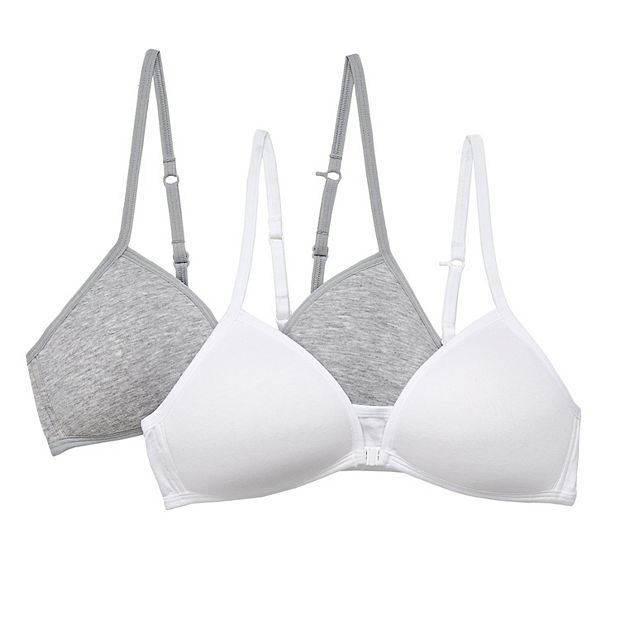 Girls SO® 2-Pack Wire Free Front Close Bra