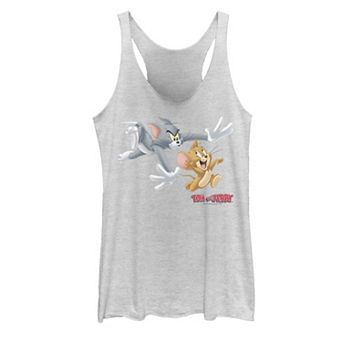 Juniors' Tom And Jerry Classic Style Chase Portrait Tank Top