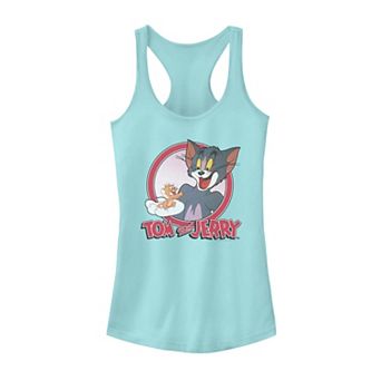 Juniors' Tom And Jerry Retro Style Portrait Tank Top