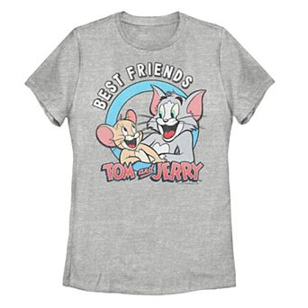 Juniors' Tom And Jerry Best Friends Portrait Tee