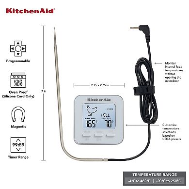 KitchenAid KQ906 Programmable Wired Probe Thermometer