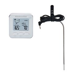 KitchenAid Programmable Wired Probe Thermometer Black