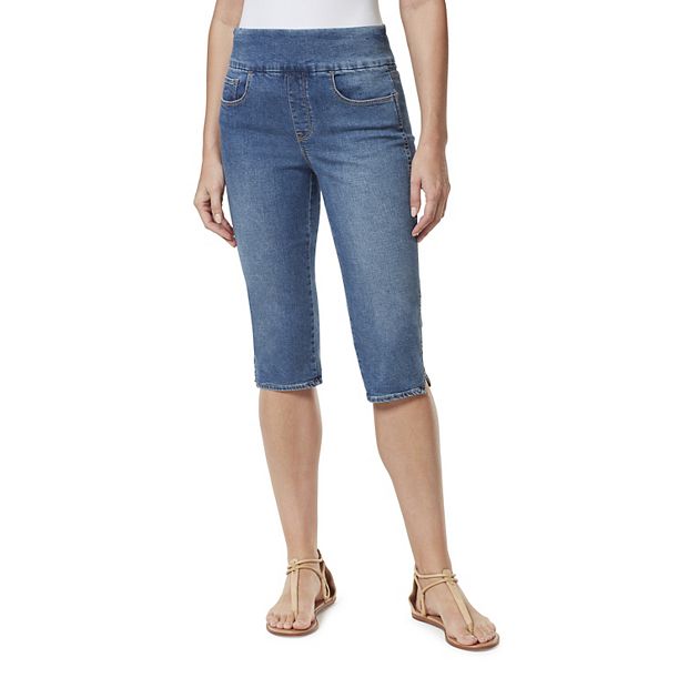 Gloria Vanderbilt Plus Size Amanda High Rise Pull-On Skimmer Capri