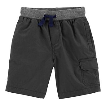 Toddler Boy Carter's Gray Pull-On Poplin Shorts