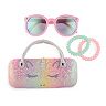 Girls Elli by Capelli 4-pc. Chunky Glitter Unicorn Sunglasses & Hair Coils Set