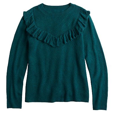 Ruffle Front Sweater main image 0