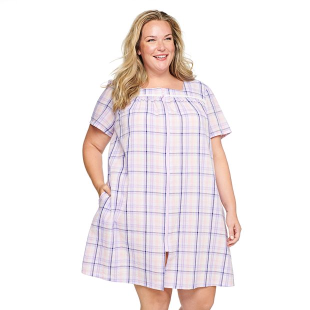 Women’s Plus Size Plaid Duster/Dress