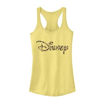 Disney Logo Leopard Fill Juniors' Tank Top