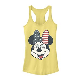 Disney's Mickey And Friends Juniors' Minnie American Flag Bow Tank Top
