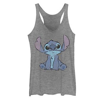 Disney's Lilo & Stitch Juniors' Simple Distressed Stitch Tank Top