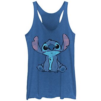 Disney's Lilo & Stitch Juniors' Simple Distressed Stitch Tank Top