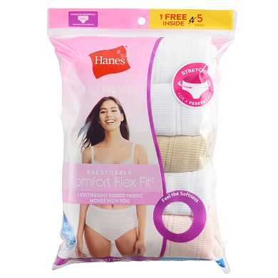 Women’s Hanes® Ultimate® 4-Pack Hi-Waisted Brief Underwear Pack 40CFF4