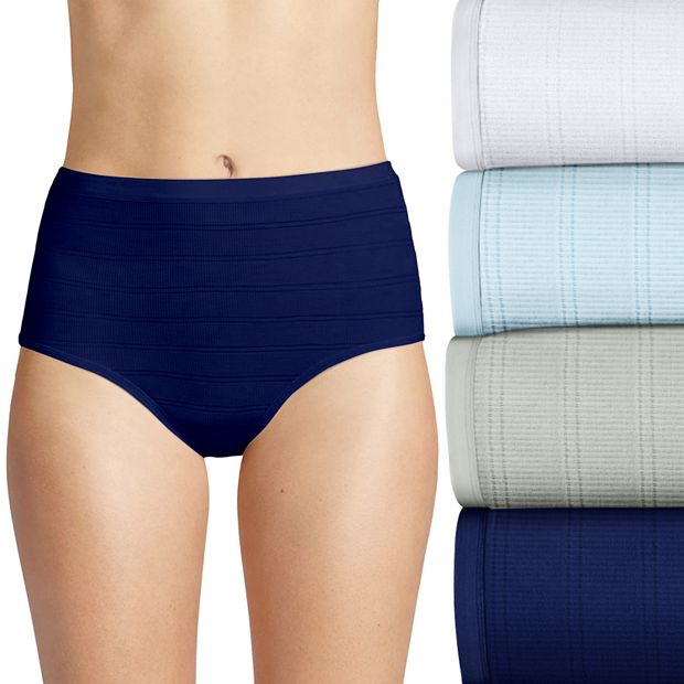 HANES WOMENS BRIEF 4 Pack Underwear Panty Ultimate Comfort Flex