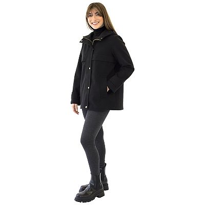 Women's Nine West Hooded Duffle Coat