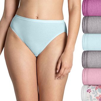 Women's Fruit of the Loom® Signature 6-pack Ultra Soft Hi-Cut Panty Set 6DUSKHC