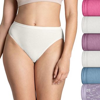 Women's Fruit of the Loom® Signature 6-pack Ultra Soft Hi-Cut Panty Set 6DUSKHC