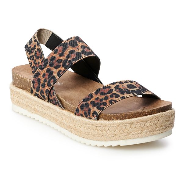 Platform best sale sandals kohls