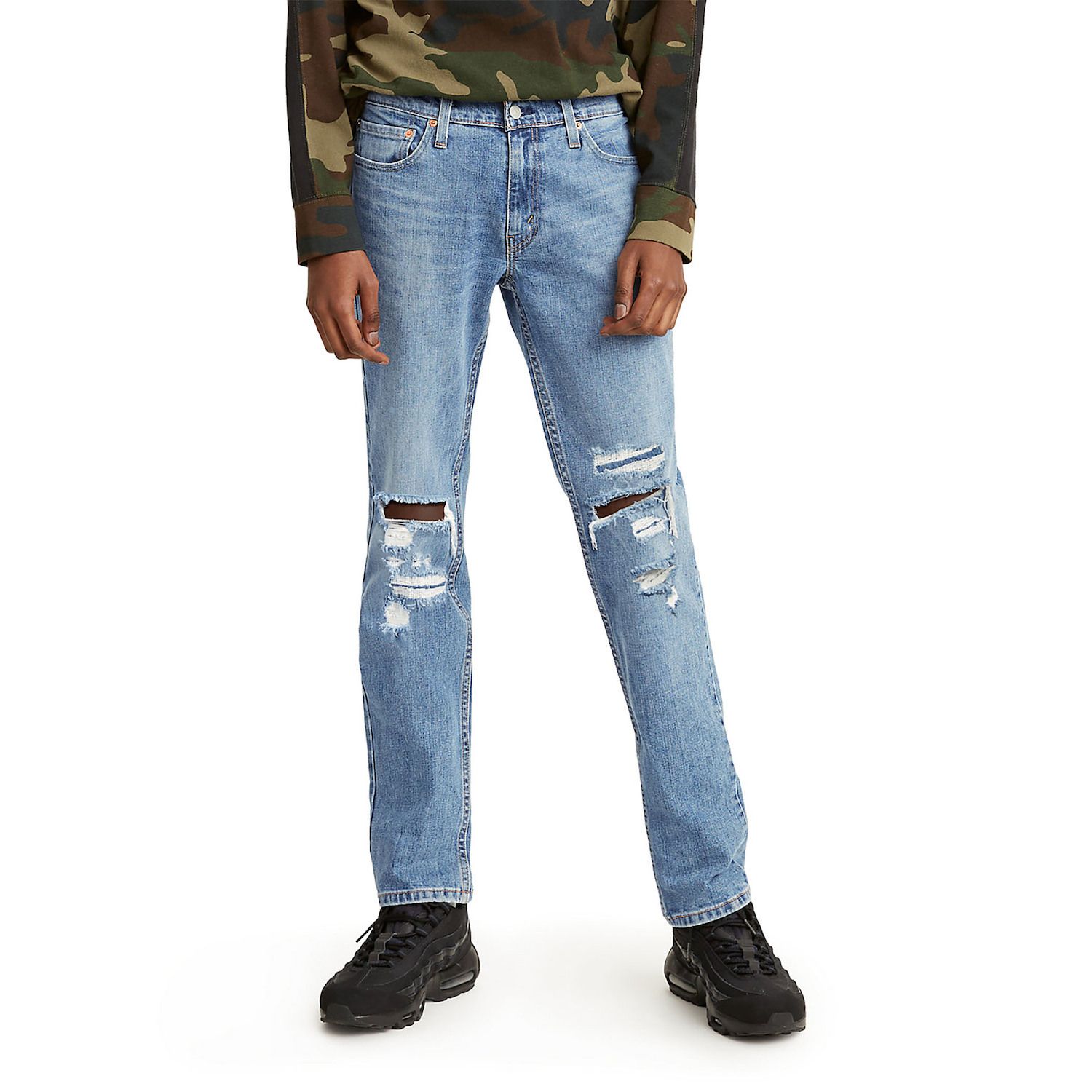 levi's ripped slim jeans