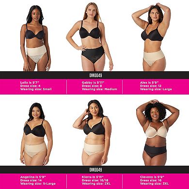 Maidenform Firm Control Shapewear Tame Your Tummy Lace Thong Panty 0049