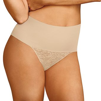 Maidenform Firm Control Shapewear Tame Your Tummy Lace Thong Panty 0049
