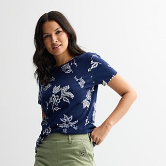 Petite Croft & Barrow® Essential Crewneck Tee