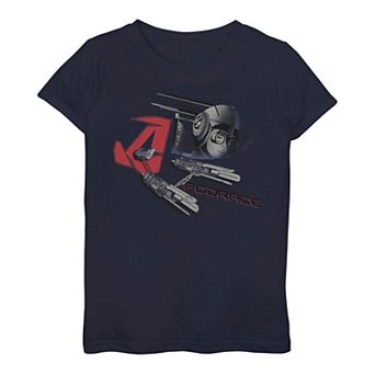 Girls 3-16 Star Wars: The Phantom Menace Anakin Skywalker Podrace Portrait Tee
