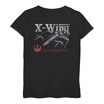 Girls 7-16 Star Wars X-Wing Rogue Squadron Portrait Tee