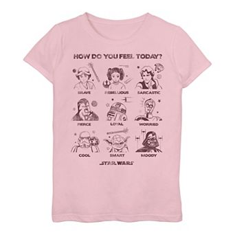 Girls 7-16 Star Wars Feelings Group Poster Tee